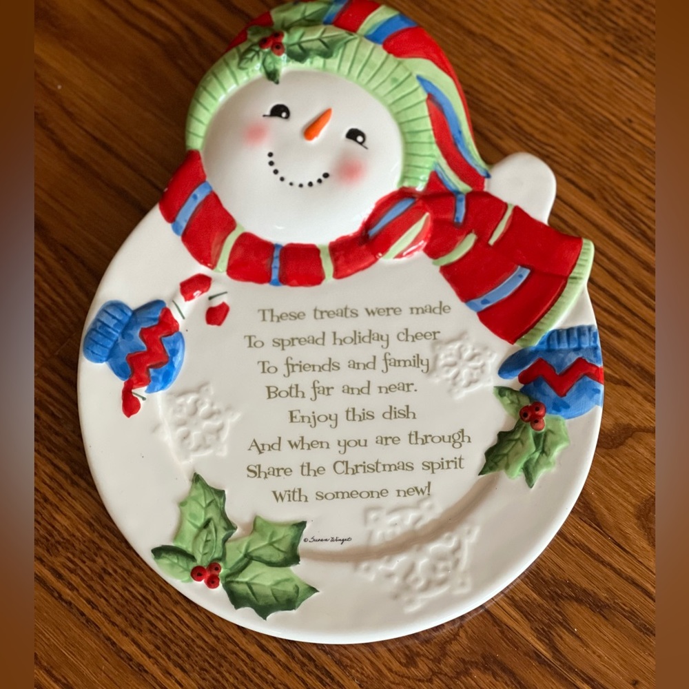 Quanzhou Dehua Pinsheng Christmas Snowman Sharing Plate